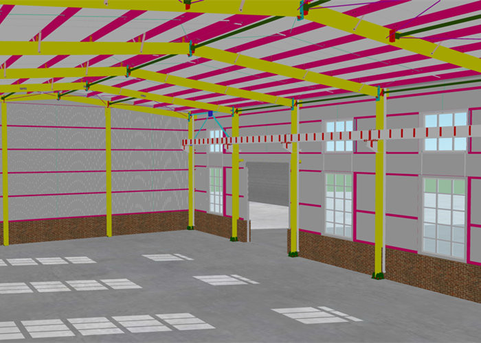 Portal Steel Structure Warehouse Building System Steel Frame Construction