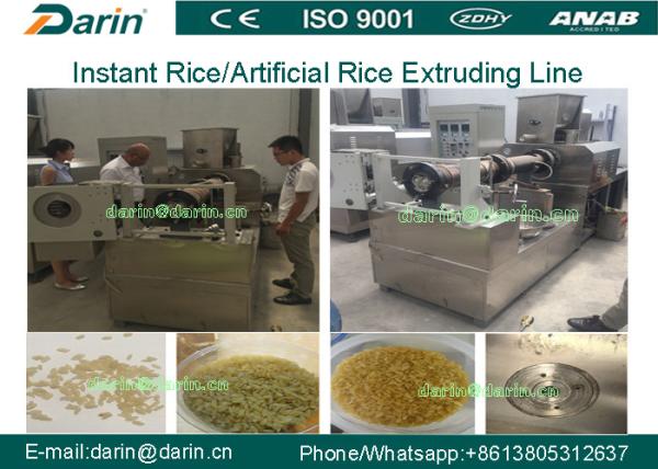 Food Extruder Machine / Complete Auto Artificial Nutritional Rice Production
