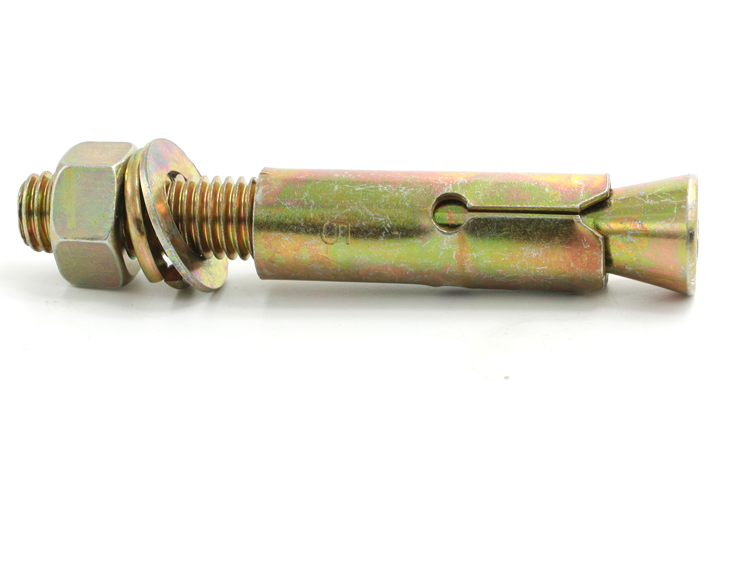 ISO9001 Certified M6-M24 Yellow Zinc Plated Shield Anchor Rawal Bolt for Building