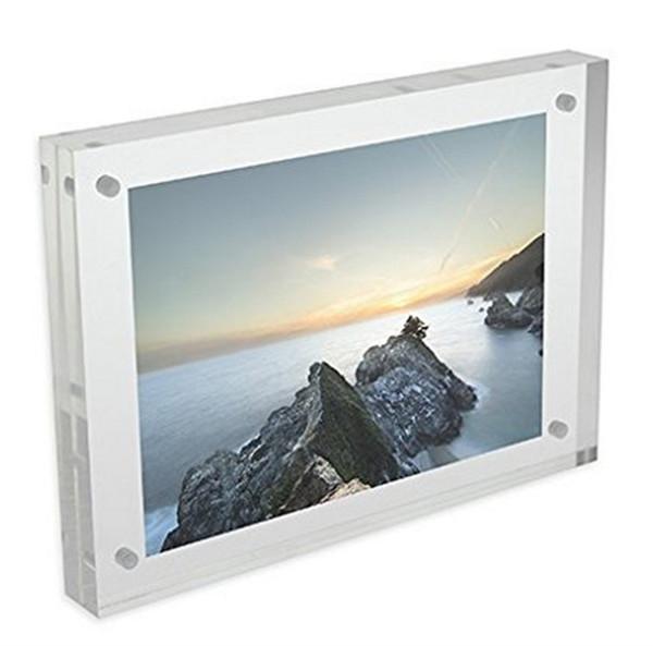 Free design high transparency clear square acrylic photo frame