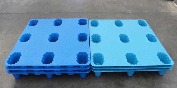 Impact Resistance Nine Foot 4T Plastic Blow Molding Pallets 1200*800 mm Euro