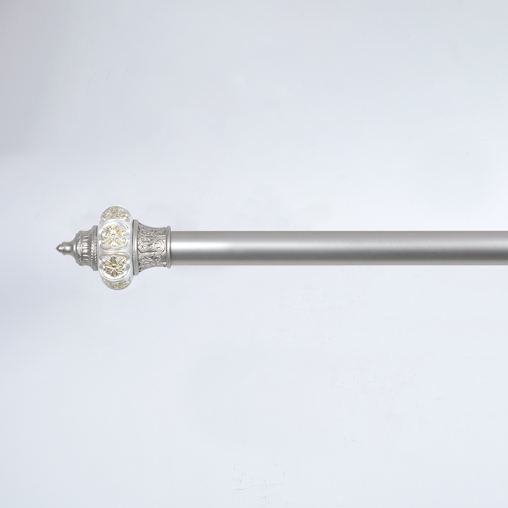 Custom Curtain Pole Accessories 28mm Extendable Window Curtain Rod Set