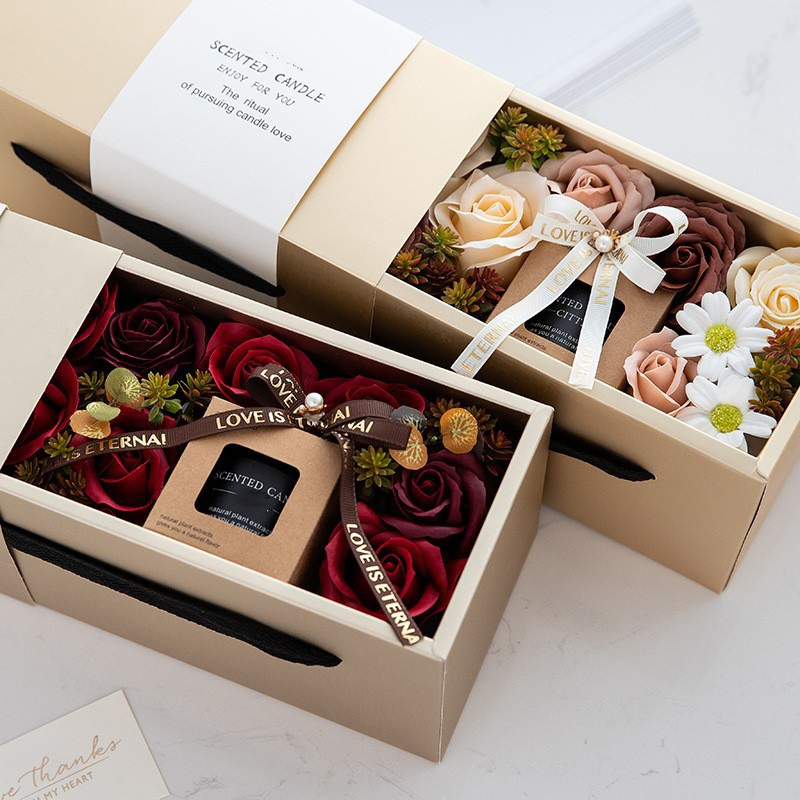 Recyclable Luxury Colorful Rigiding Packing Kraft Paper Gift Boxes With Your Own Logo