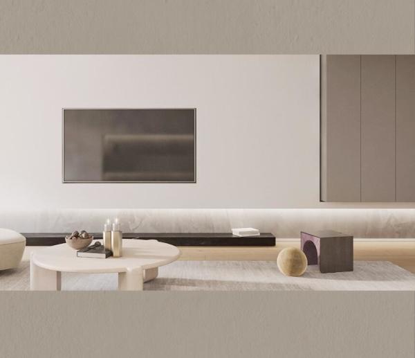 CE Whole Countertop Aluminium Living Room TV Shelves Furniture TV Cabinet 270mm