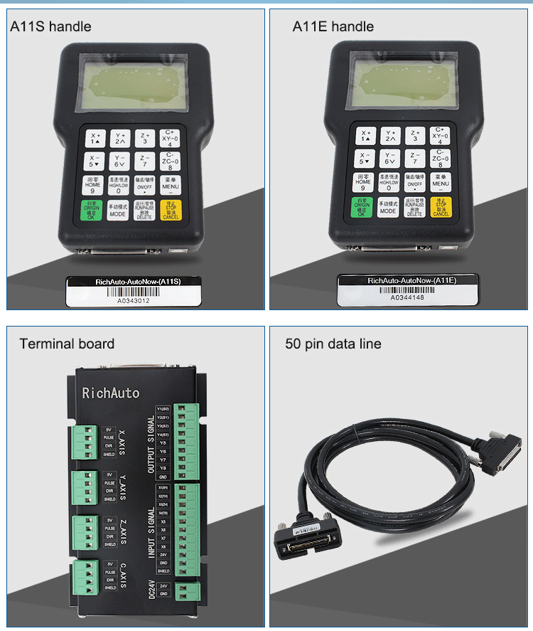 512M Internal Memory Richauto A11 3axis DSP Handle Controller