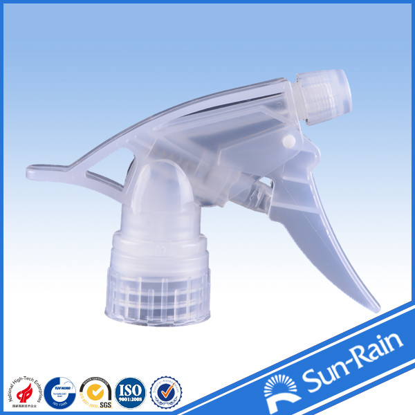 Chemical resistant trigger sprayer for cleaning with Left - right lock system