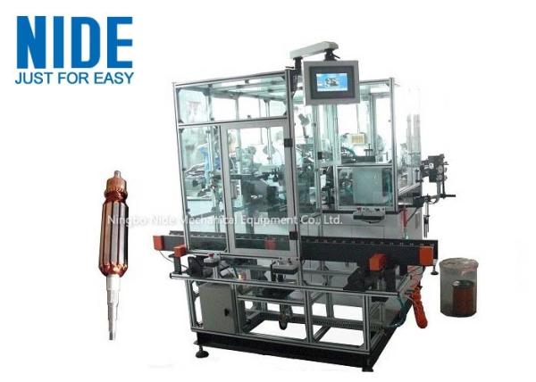 Double Flyer Rotor Windier Armature Coil Winding Machine For Hook Type