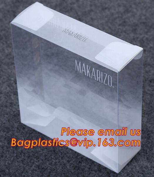 transparent plastic box, High quality custom design logo printing clear plastic