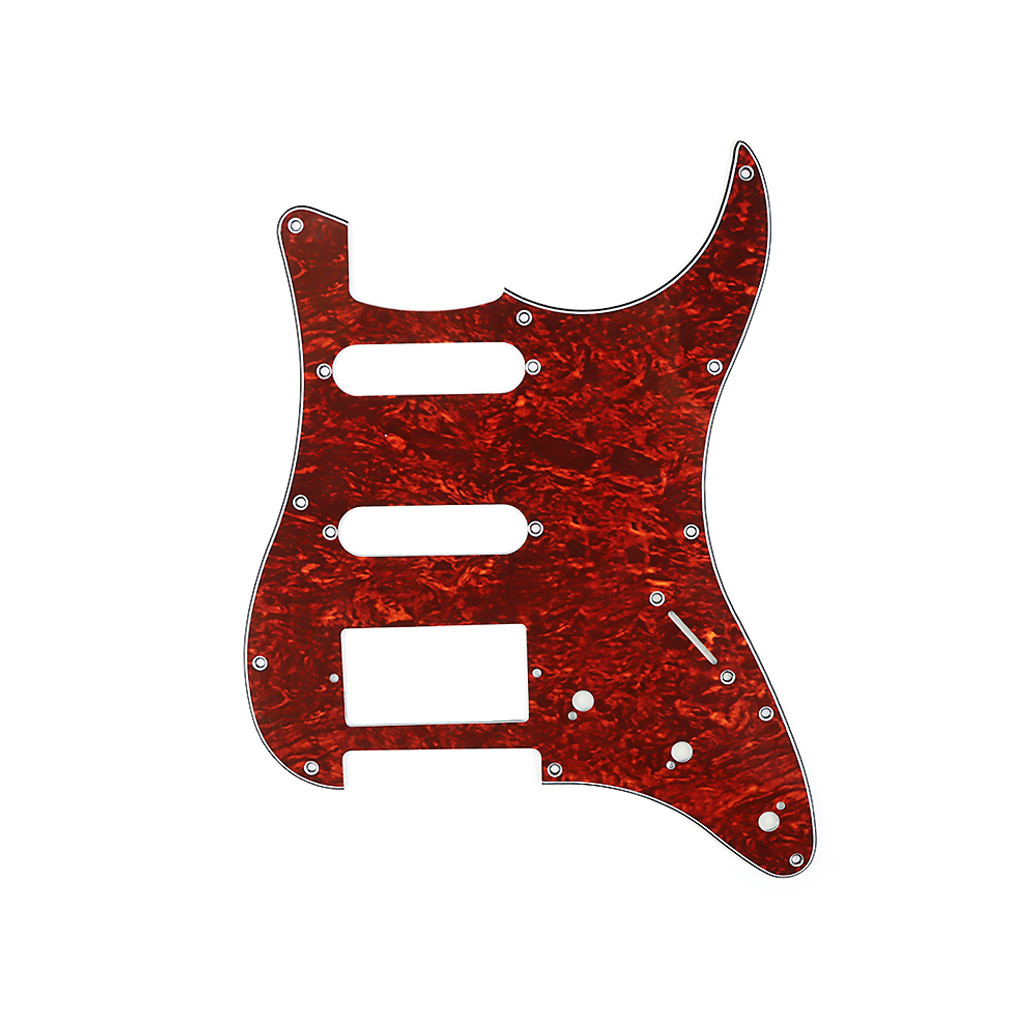 3 Ply SSH Electric Guitar Pickguard Pearl Yellow 11 Hole Scratch Plate Fits For ST Guitar Accessories