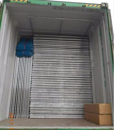 8'x12' tubing 1⅜"(35mm) x 16ga thickness chain link us standard temporary fencing 13ga/2.3m diameter