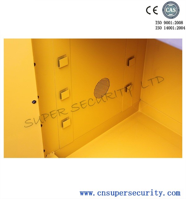 Red Paint Ink Chemical Storage Cabinet For Flammable Liquids 60 Gallon Free of charge