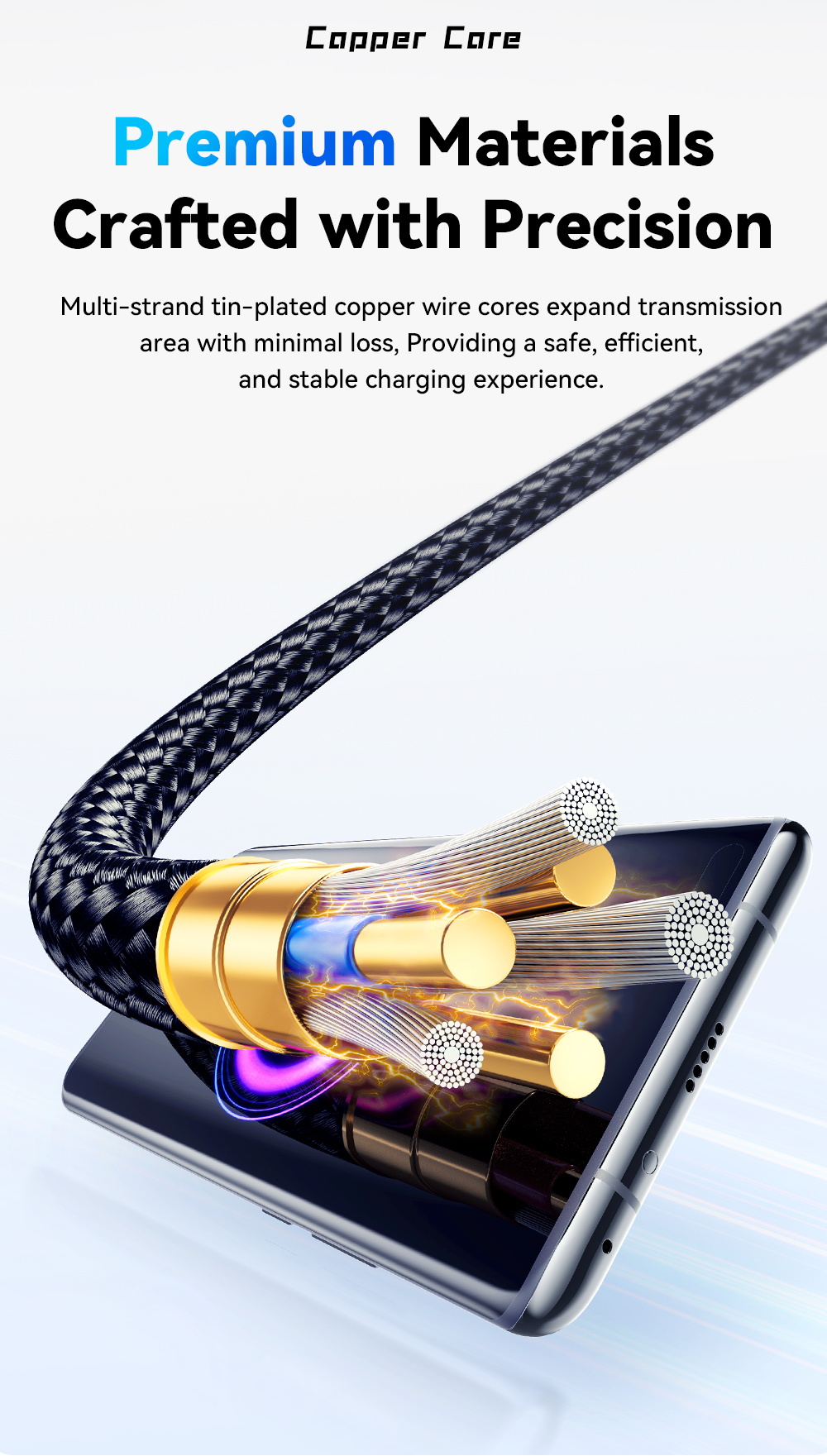 ESSAGER ES-X47 Series 120W Type C Charging Cable USB to USB C