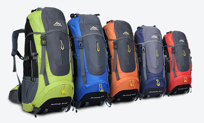 Large 45L Waterproof Hiking Backpack 500PCS Lightweight Packable Backpack