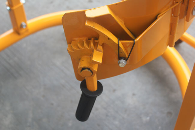 4 Wheel 55 Gallon Drum Lifter Forklift Hand Truck Lifting Device Barrel Handling Equipment