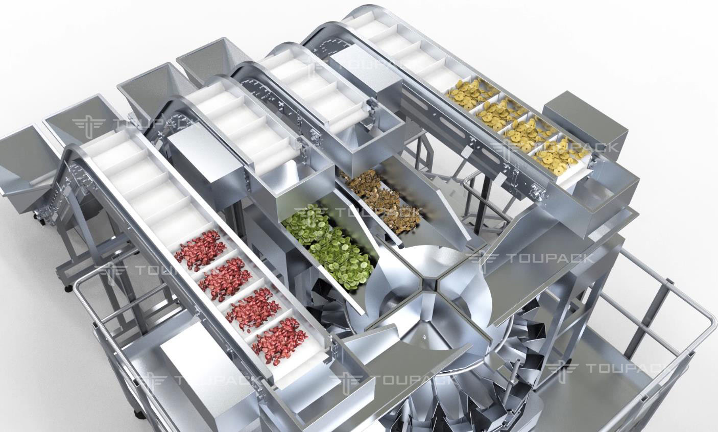 Automatic Filling Packing Machine 20 Head 24 Head Mixing Multihead Meigher
