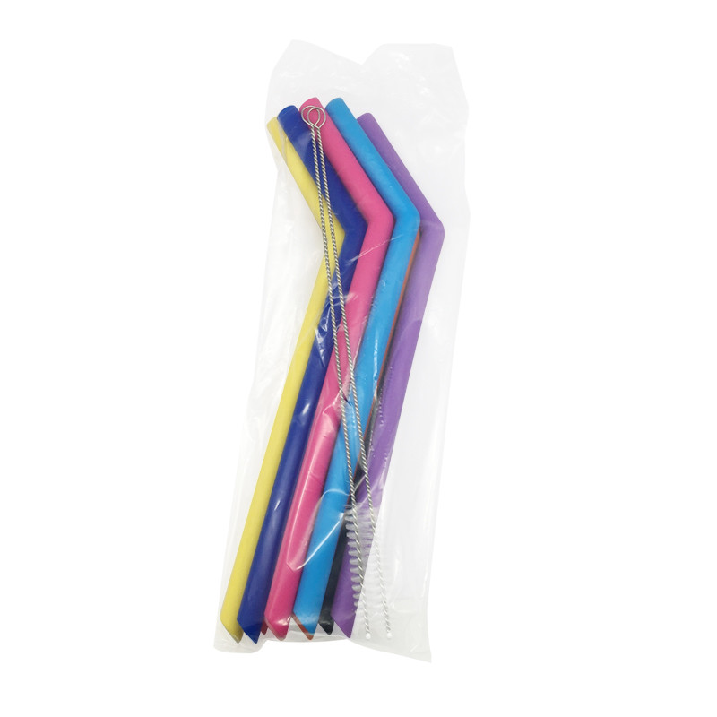 100 percent Eco Friendly Silicone Drinking Straws Big Jumbo Non - Toxic Material