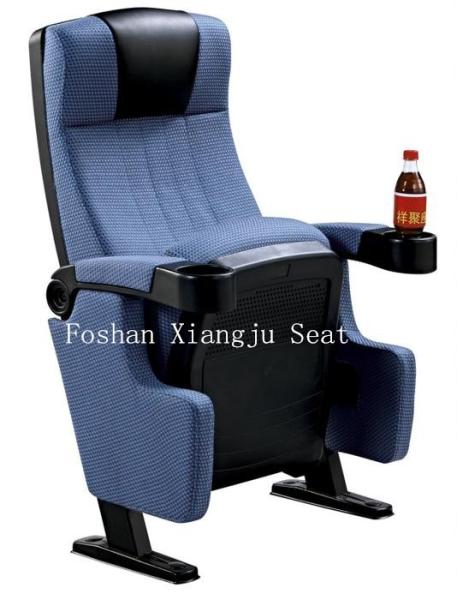 Plastic Armrest Audience Seating Chairs Home Furniture Flame Retardant Fabric