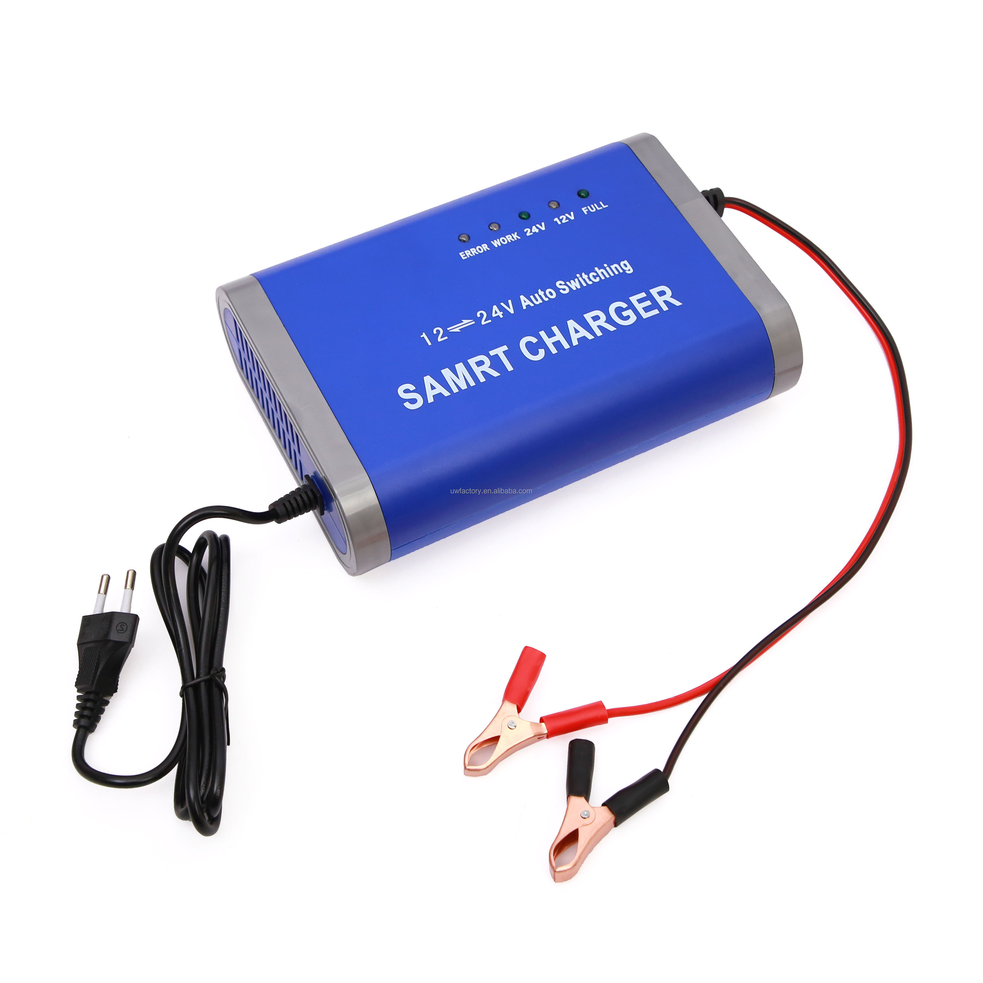 12V/24V 12A Portable Multifunctional Charger for ABS Technology Smart Car Battery Charging