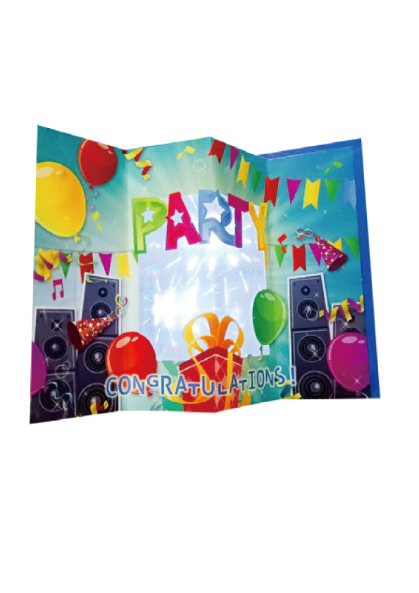 Custom Printing Musical Greeting Card Handmade With Mp4 Player