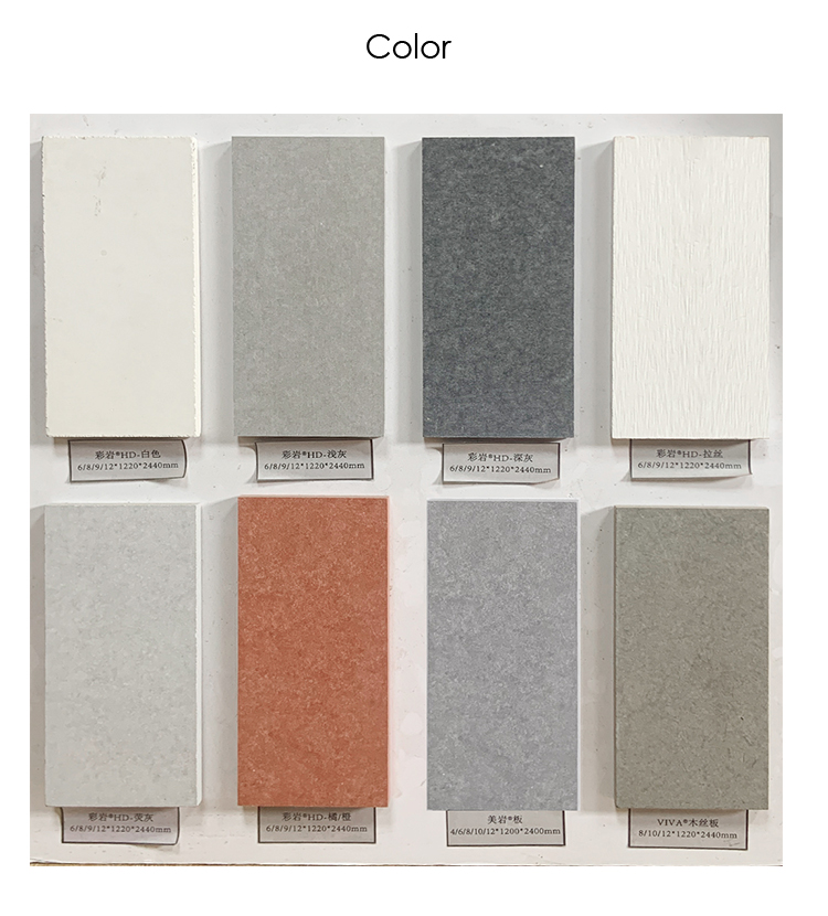 Green Material Wood Grained Fiber Cement Siding Board for Contemporary Villa Exterior