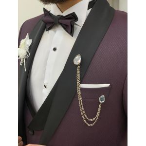 Wedding Red Mens Tuxedo 65% Polyester 32% Viscose 3% Lycra