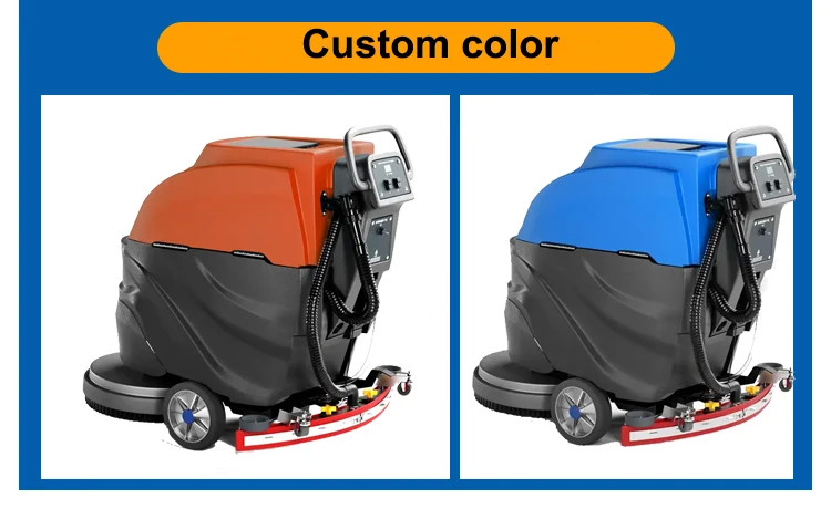 High Efficiency Commercial Electric Walk Behind Ceramic Tile Floor Scrubber Cleaning Machine
