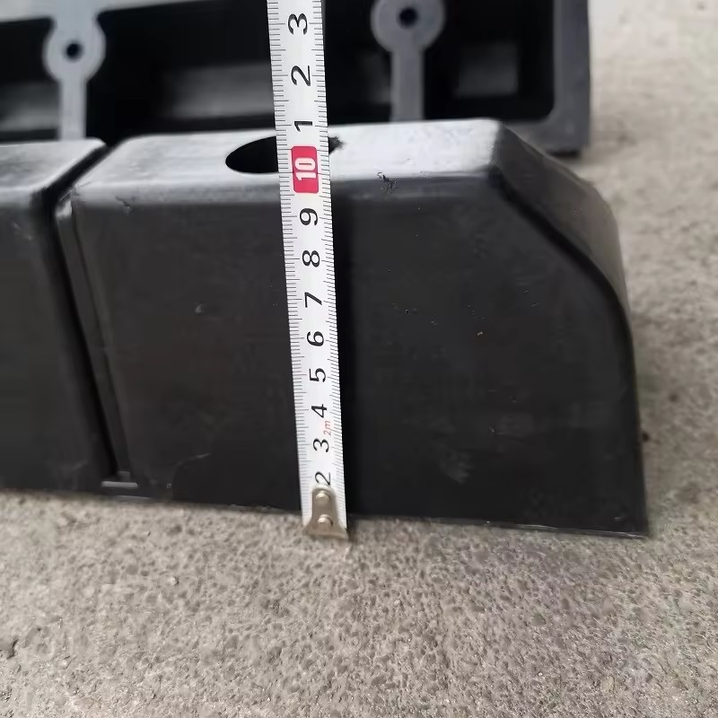Durable Rubber Curb Garage Vehicle Floor Stopper For Parking
