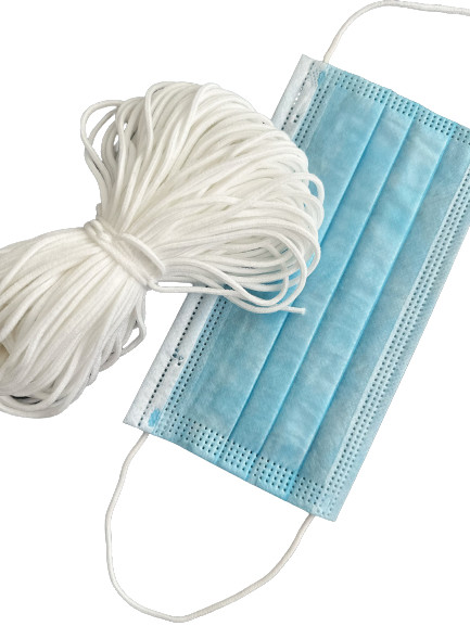  Soft Sewing Round Elastic Earloop Cord For Medical Mask 2.5-3.0mm Manufactures