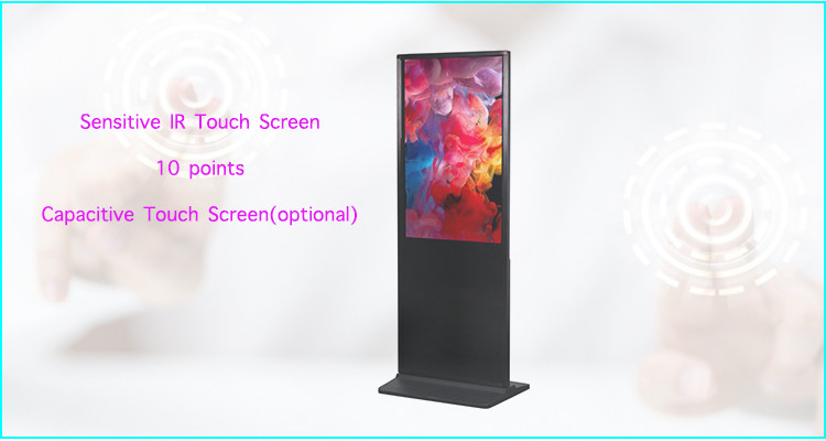 Slim Body Indoor Advertising LED Display Free Standing Type For Cinema