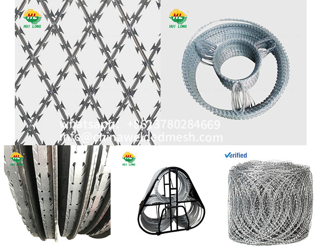 Razor Barbed Wire Galvanized Single Strand Barbed Wire Anti-Theft Security Wire