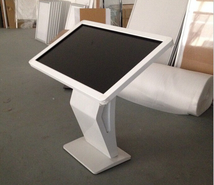 27" inch TFT LED AD signage display PC touch screen kiosk stand