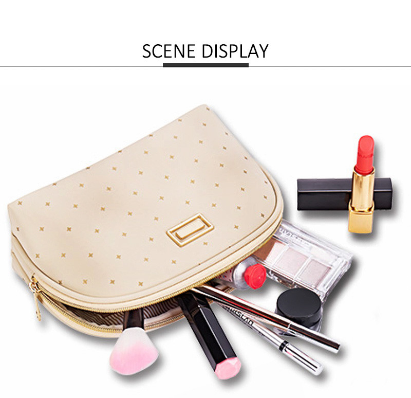 Korea Shell Shape Small Travel Polyester Cosmetic Bag