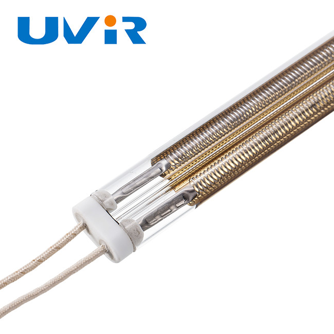 Medium wave Quartz Infrared Heater Lamps 500W with gold reflector