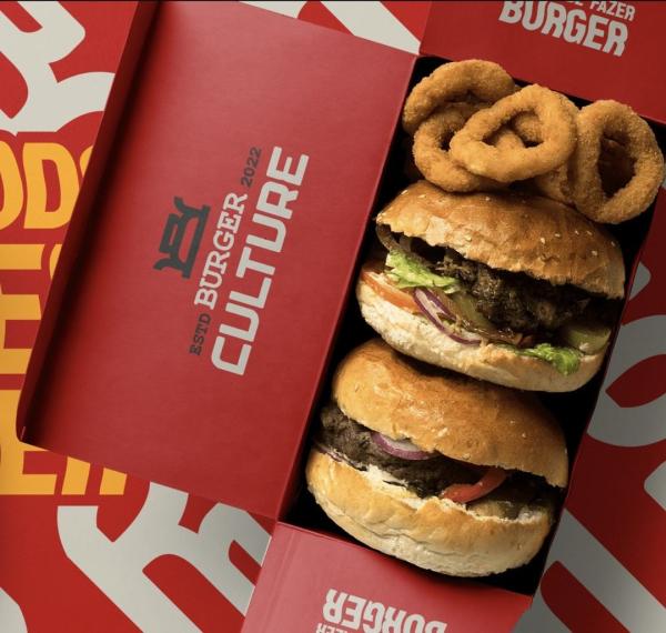Customized Burger Box Large Capacity Fast Food Combination Packaging Folding