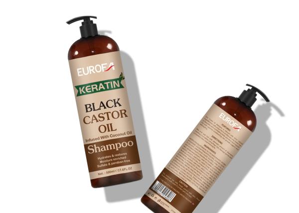 Hair Nourishing Shampoo With Black Castor Oil Use For All Type Hair Damage Wavy