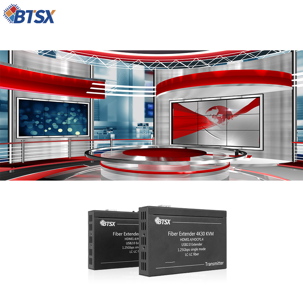 4K HDMI Fiber Extender with</p>