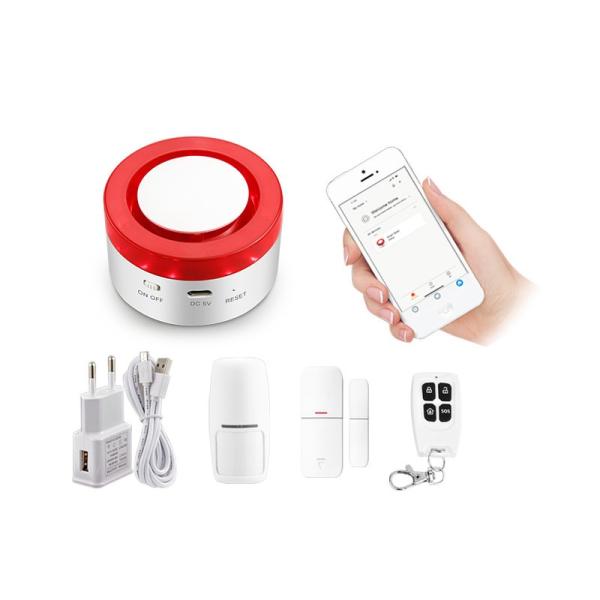 China Wireless Smart Home APP Wifi Tuya Host & Siren Alarm System for Intelligent Home Platform Support Alexa Google Assistant on sale China Wireless Smart Home APP Wifi Tuya Host & Siren Alarm System for Intelligent Home Platform Support Alexa Google Assistant on sale