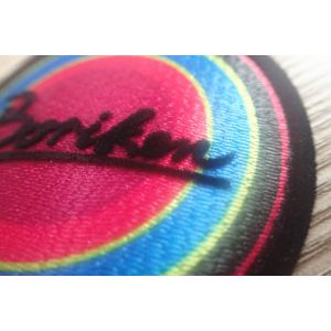 3D Tatami Aaterial Garments Patches , Custom Flocking Logo On Patches