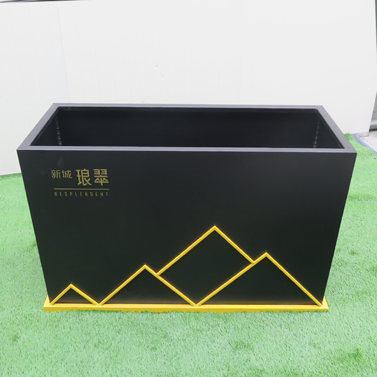 L1200xW500xH750mm Galvanized Metal Flower Pots