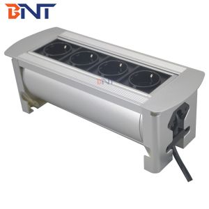 Multimedia conference office power switch rotate table power socket with EU