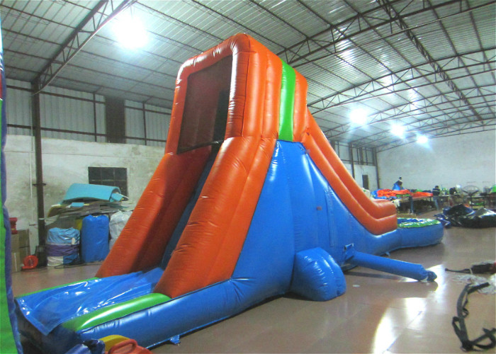 Single slide inflatable water slide small inflatable water slide with pool for kids
