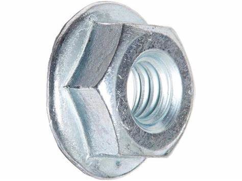 ASME B18.2.2 Zinc Plated Stainless Steel Hex Flange Nuts Screw With Nut Nylock Nut