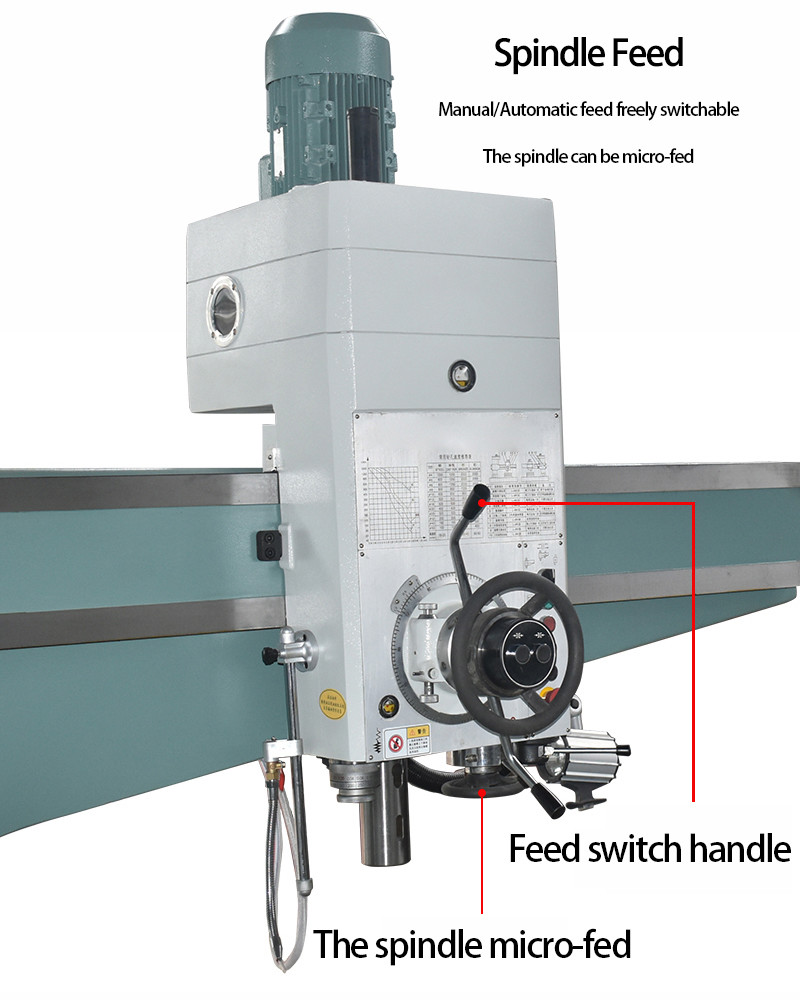 Automatic Feed Radial Drilling Machine Mechanical Speed Change Z3050