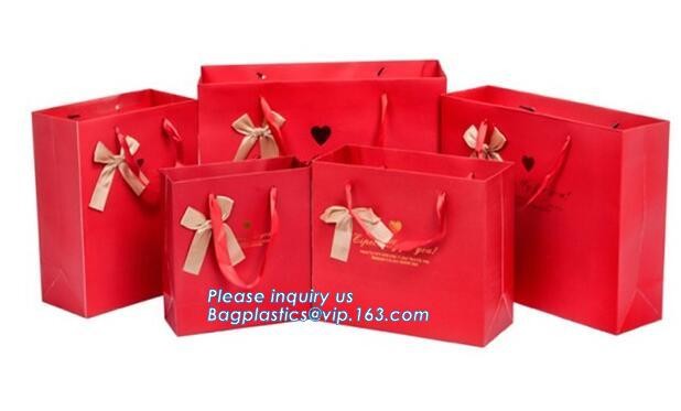 Luxury Paper Gift Carrier Shopping Bag Party Bag with Handles,printed paper carrier bag for apparel shopping bag, bageas