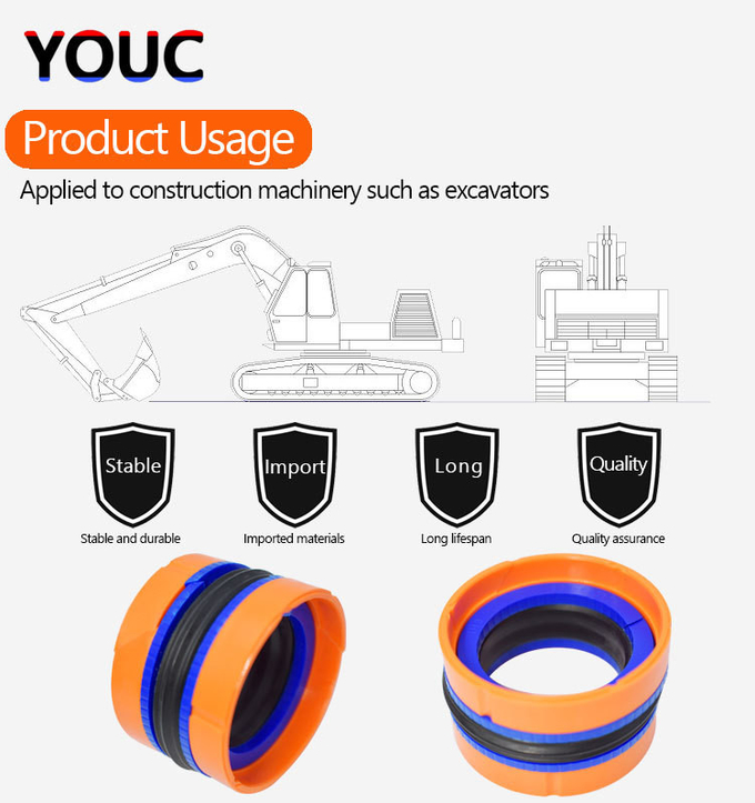 Excavator Hydraulic Piston Seal Repair ‌Kdas For Construction Machinery Oil Seals ‌60×44
