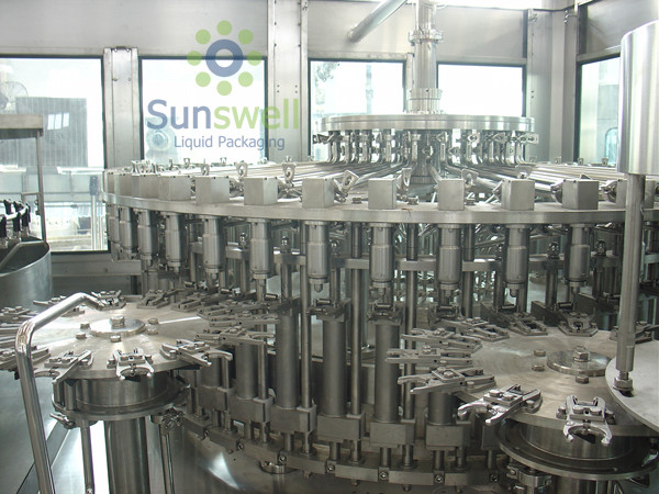Stainless Steel Hot Filling Machine 3-in-1 Monoblock For 500ml Plastic Bottles