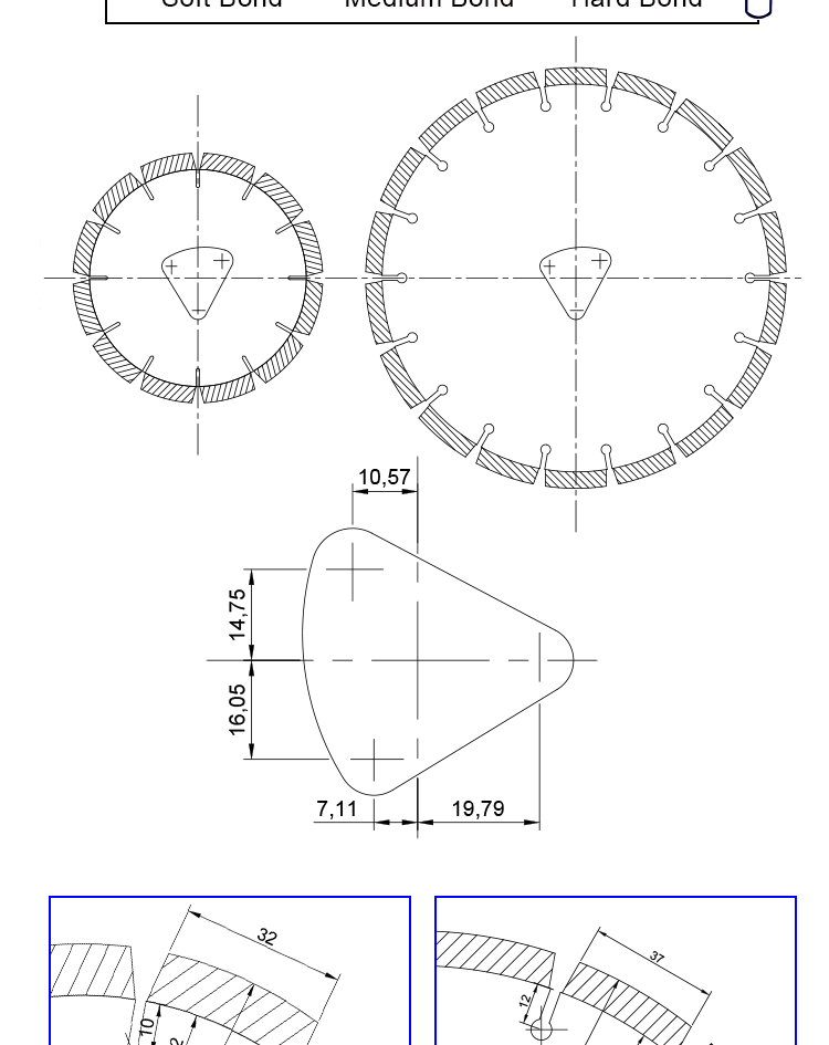 SGS Early Entry 6 Inch Diamond Concrete Saw Blades