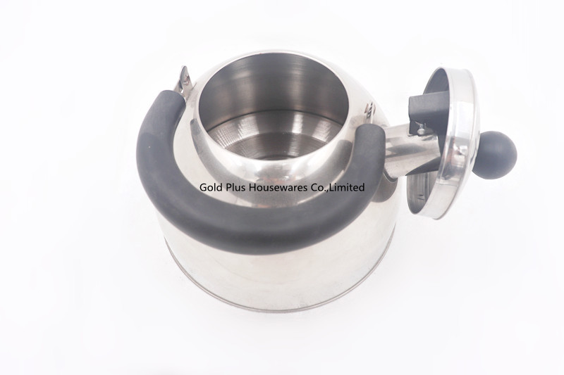 Natural Color 0.24cbm Stainless Steel Whistling Kettle Mirror Polishing