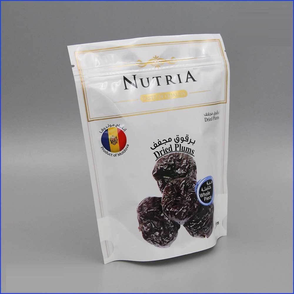 Custom Doypack Plastic Pouches Packaging Stand Up Zipper Bag For Dried Blueberries