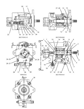 SK140-8 SK130-8 Excavator Hydraulic Parts Swing Reduction YY15V00016F1 YY32W0004F1